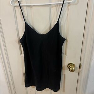 J.Crew black 100 silk tank top